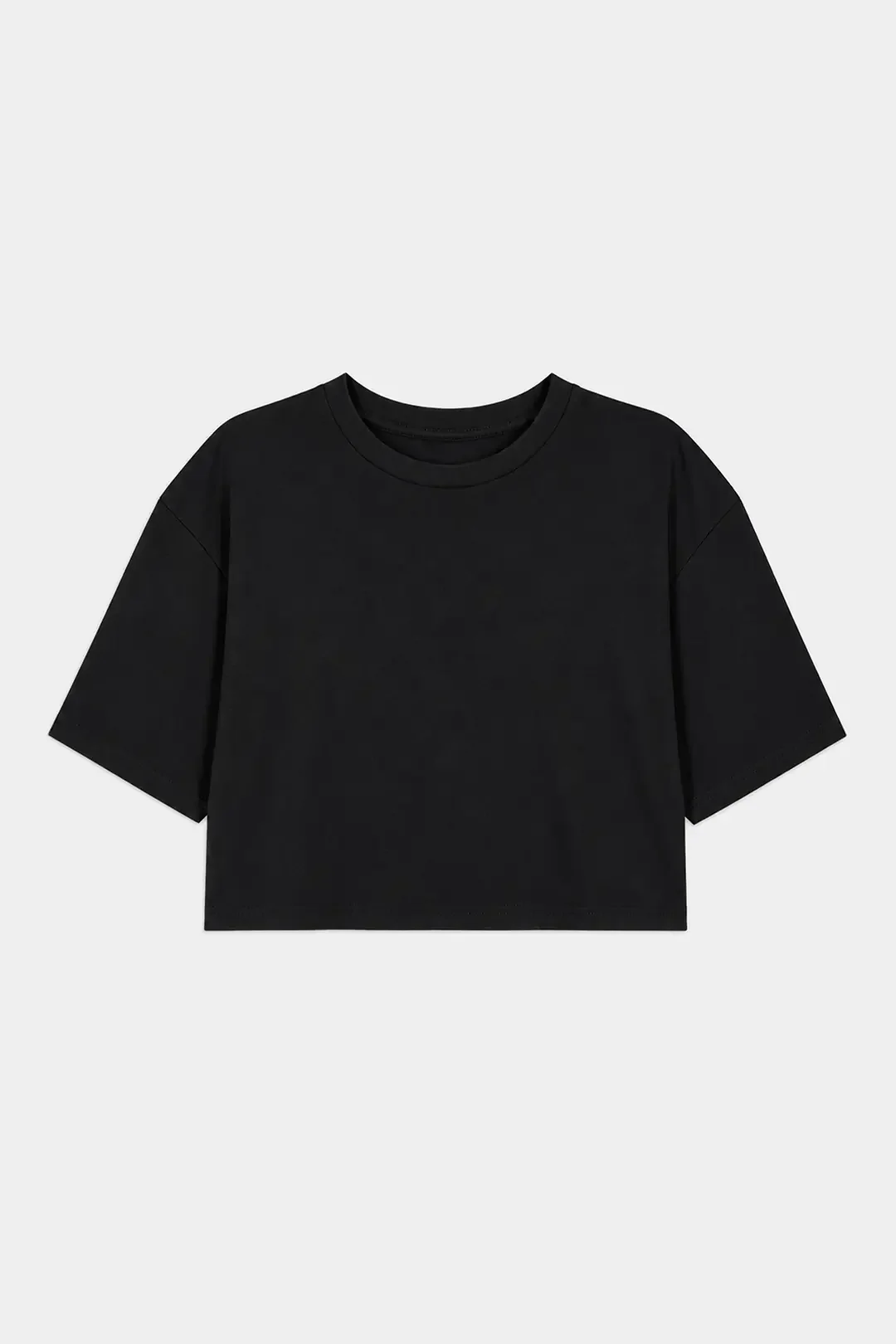 Djuna Oversized Crop Jersey Tee - 1