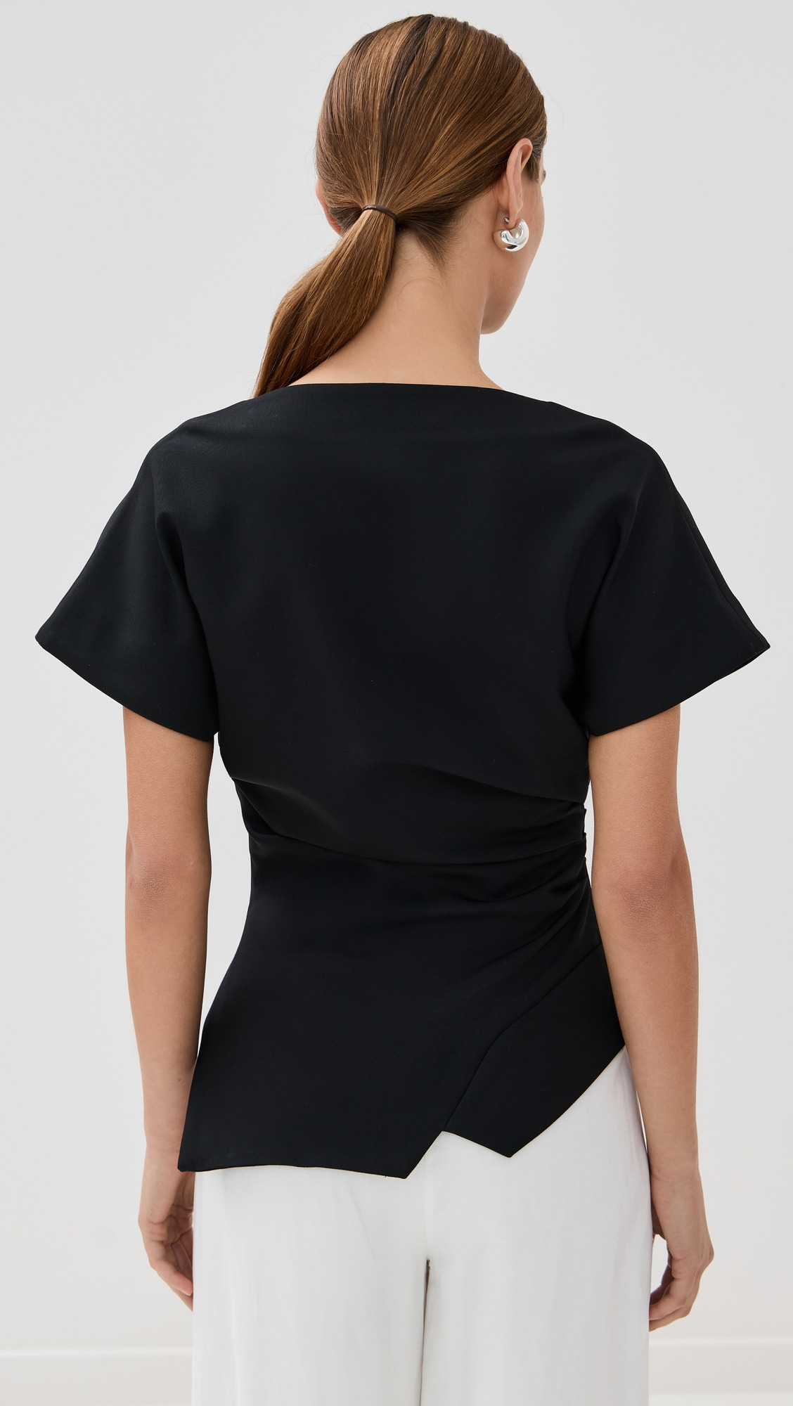 Draped Lapel Top - 2