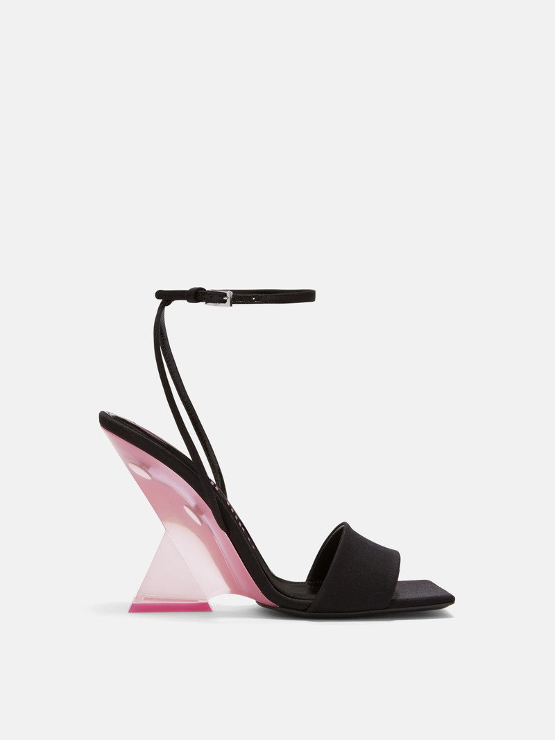 ''CHEOPE'' BLACK AND PINK SANDAL - 1