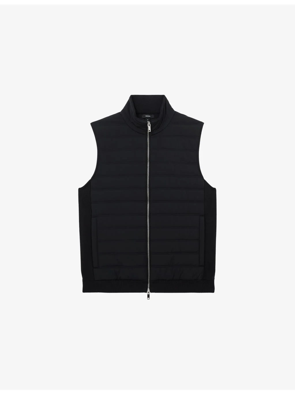 Newford Zip-Through Stretch-Woven Gilet - 1