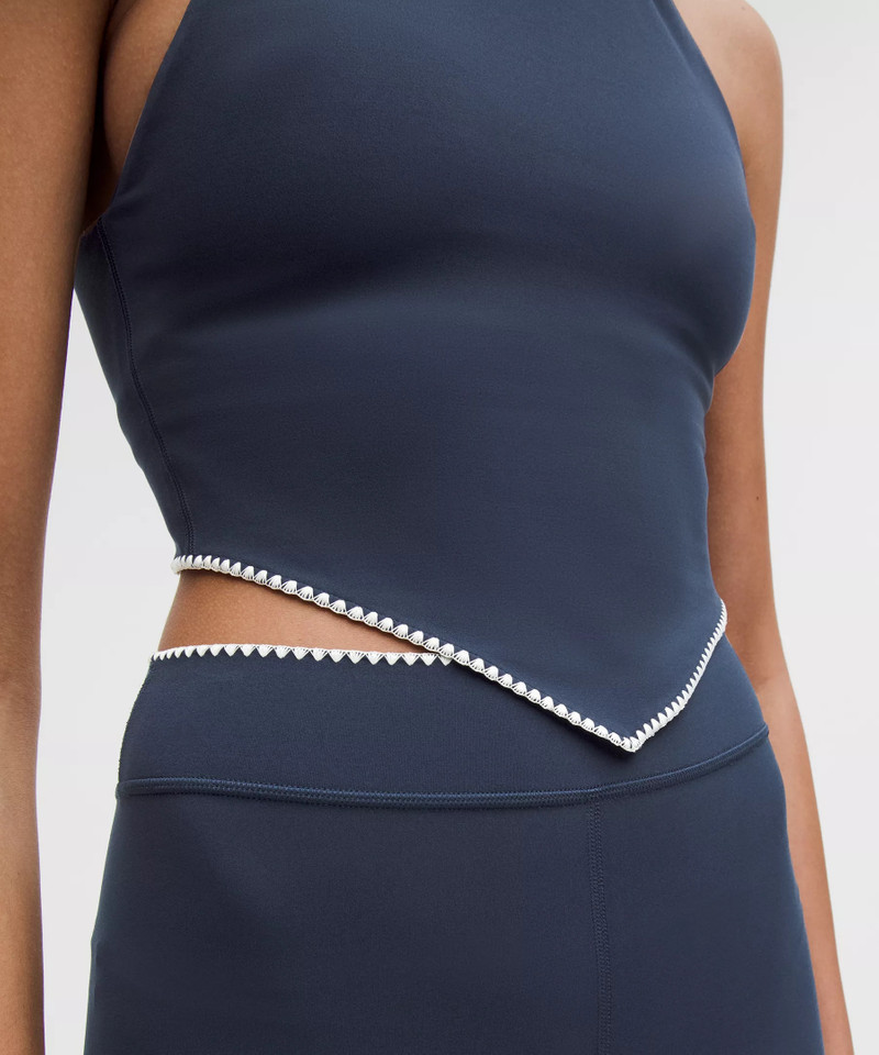 Stitch Trim Halter Tank Top 6