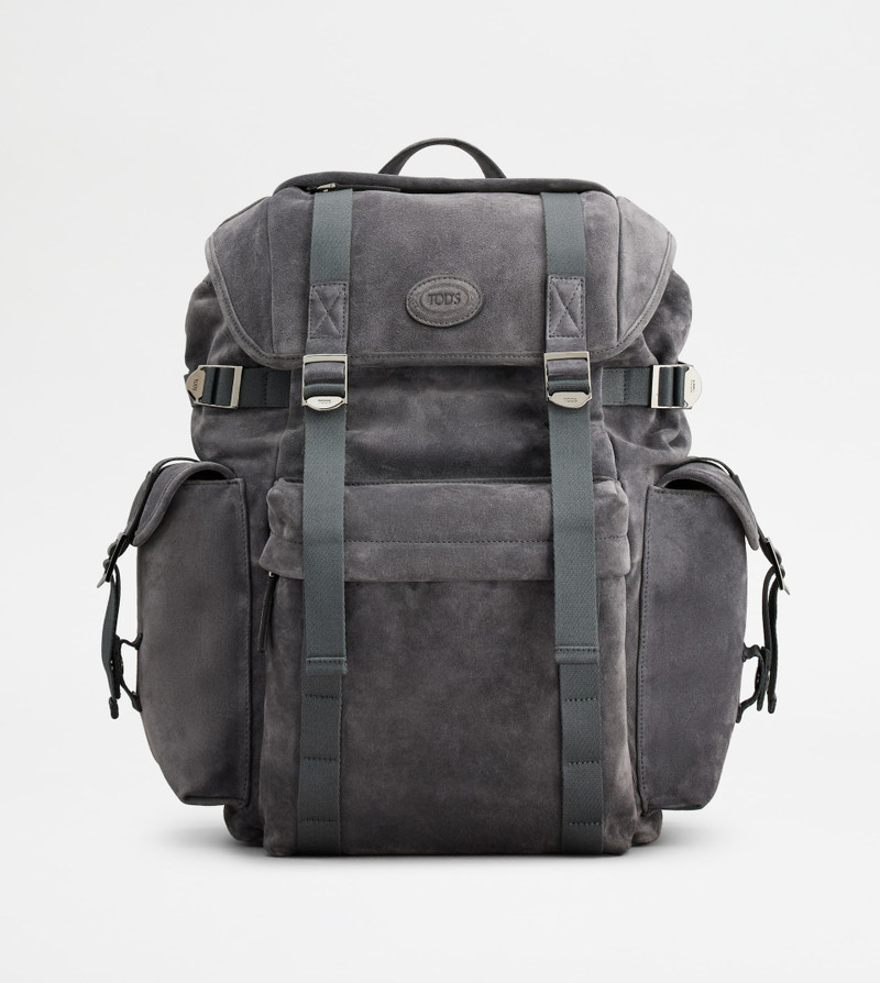 BACKPACK IN SUEDE MEDIUM - GREY 1