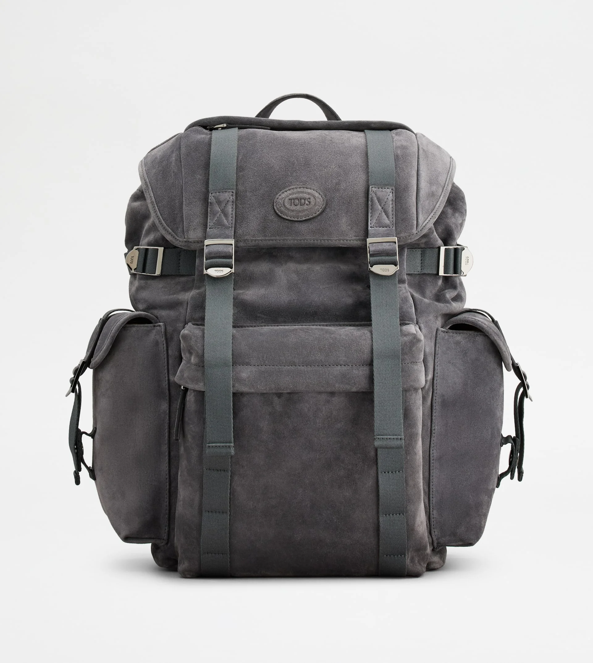 BACKPACK IN SUEDE MEDIUM - GREY - 1