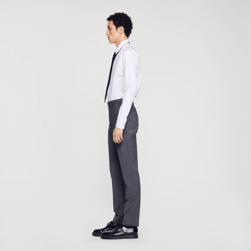 WOOL SUIT TROUSERS 7