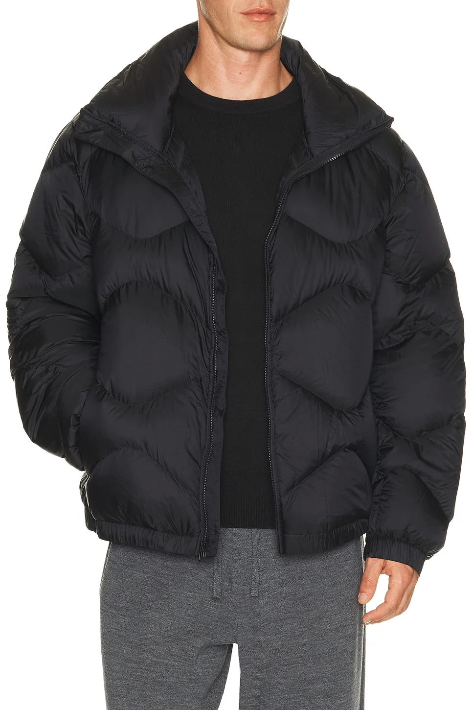 Featherweight Stand Neck Quilted Puffer Jacket - 1