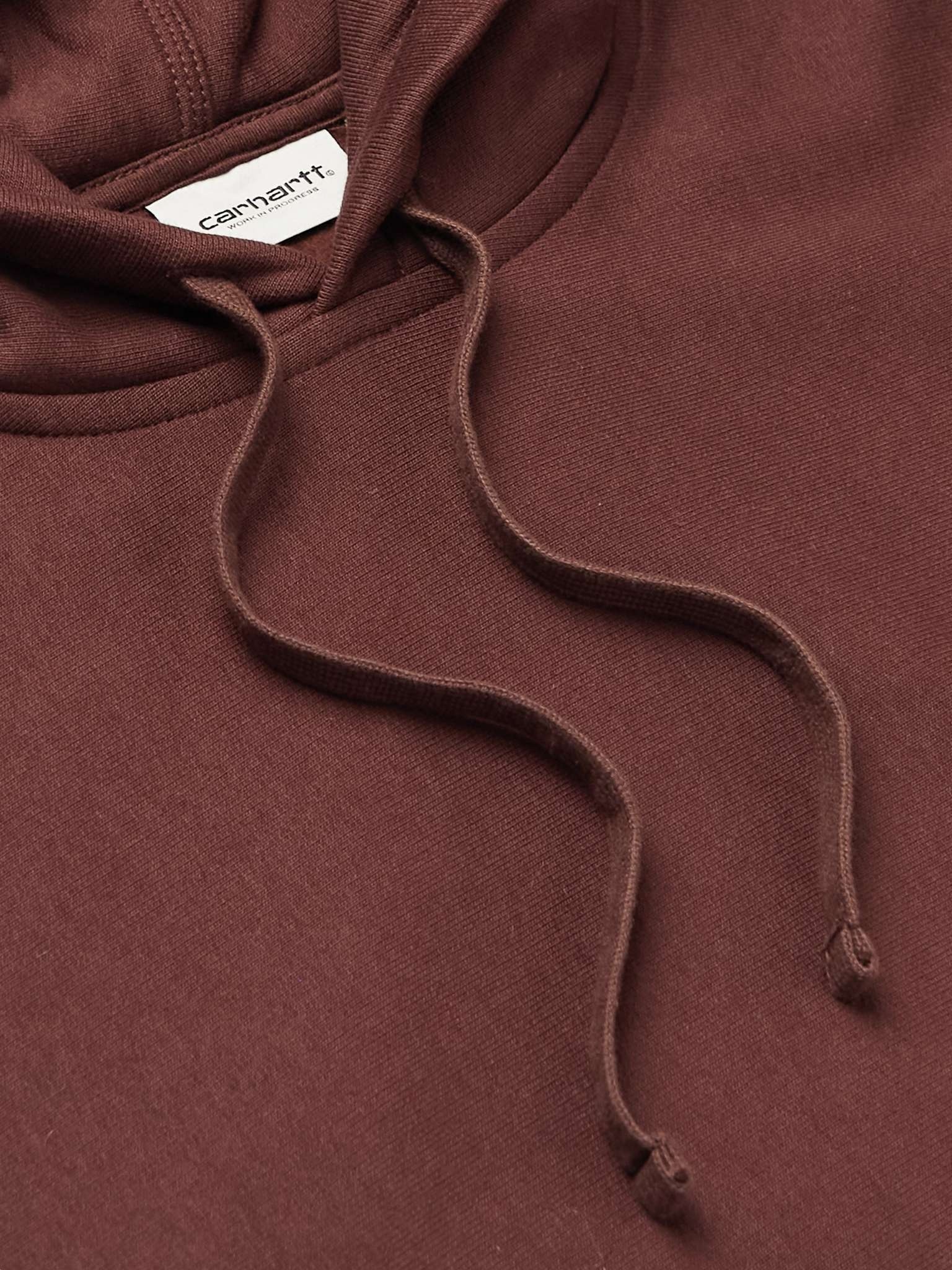 American Script Logo-Embroidered Cotton-Blend Jersey Hoodie - 5