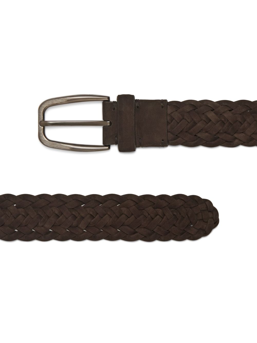 braided leather belt - 2
