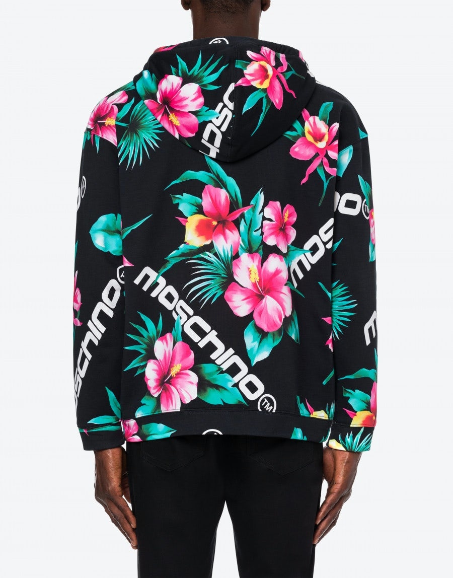 HIBISCUS PRINT HOODIE - 3