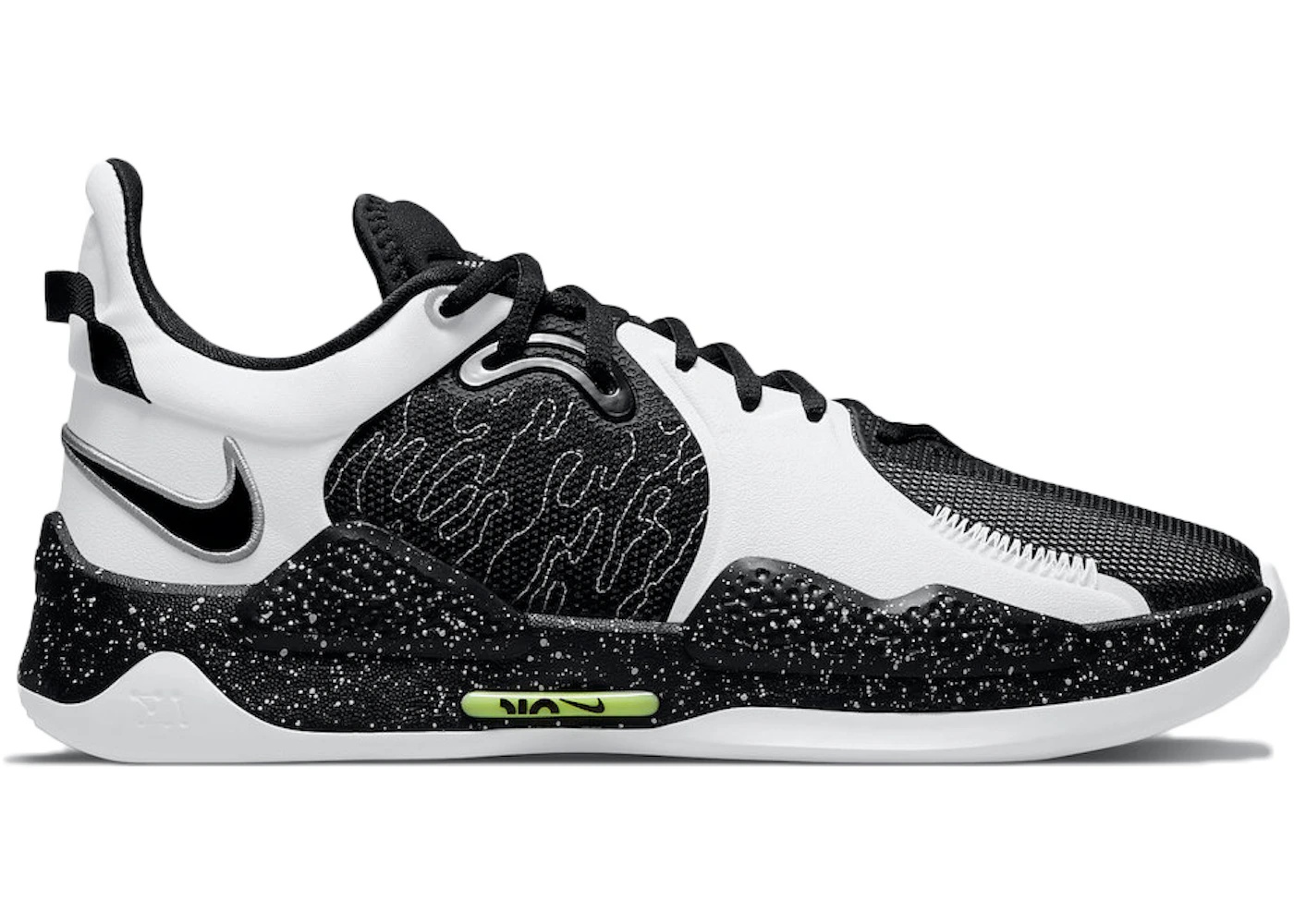 Nike PG 5 Black White - 1