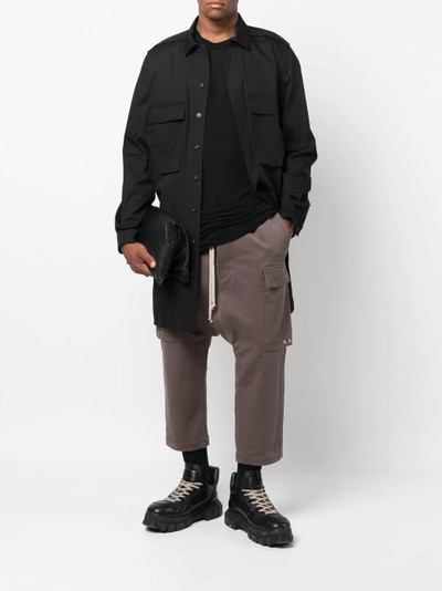 Rick Owens drawstring-waist cropped trousers outlook