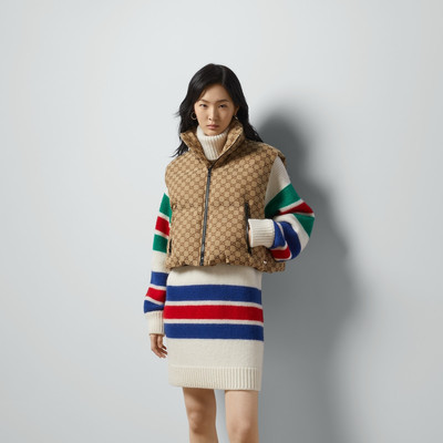 GUCCI GG canvas padded vest outlook