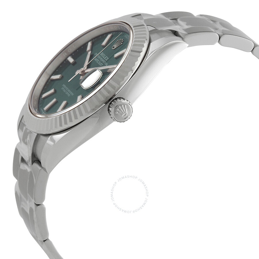 Rolex Datejust 41 Mint Green Dial Automatic Men's Steel and White Gold Oyster Watch M126334-0027 - 2