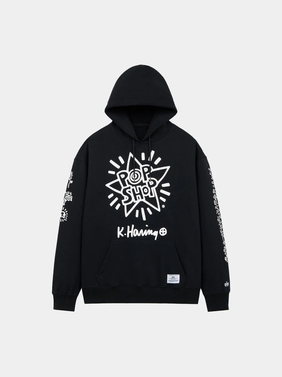 KEITH HARING X ALPHA NEW YORK GRAPHIC HOODIE - 1