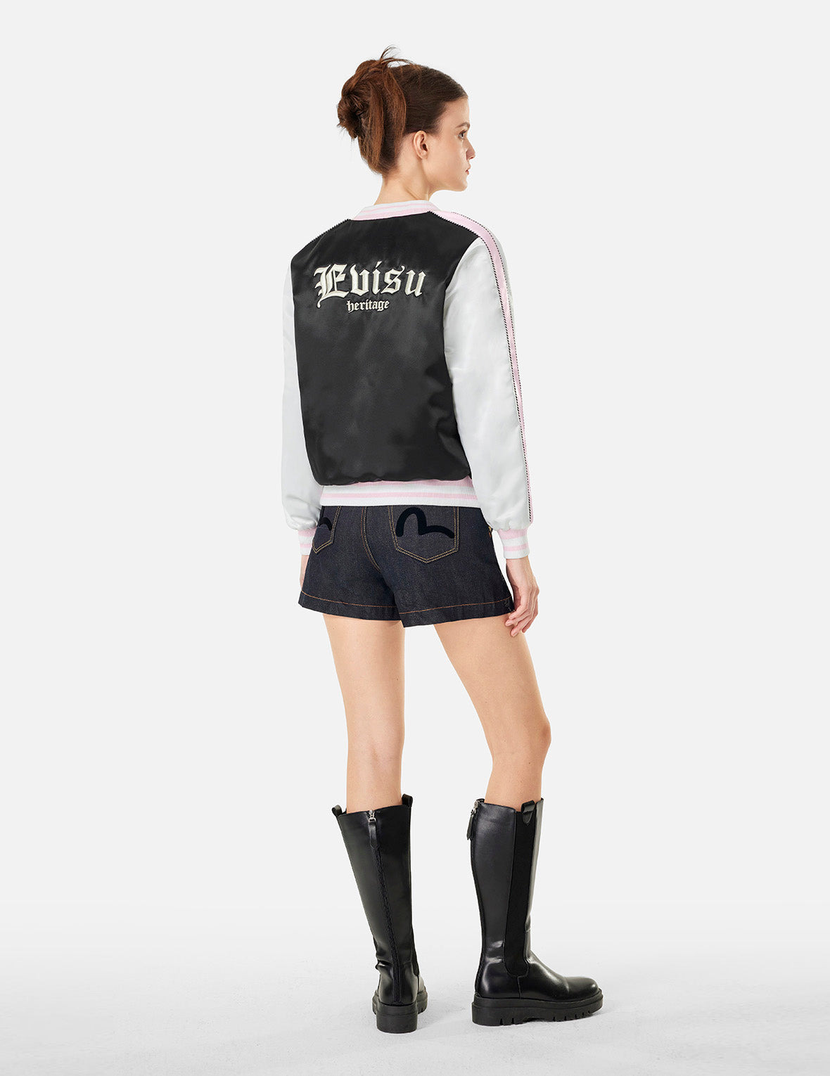 LOGO EMBROIDERY LOOSE FIT SOUVENIR JACKET - 3