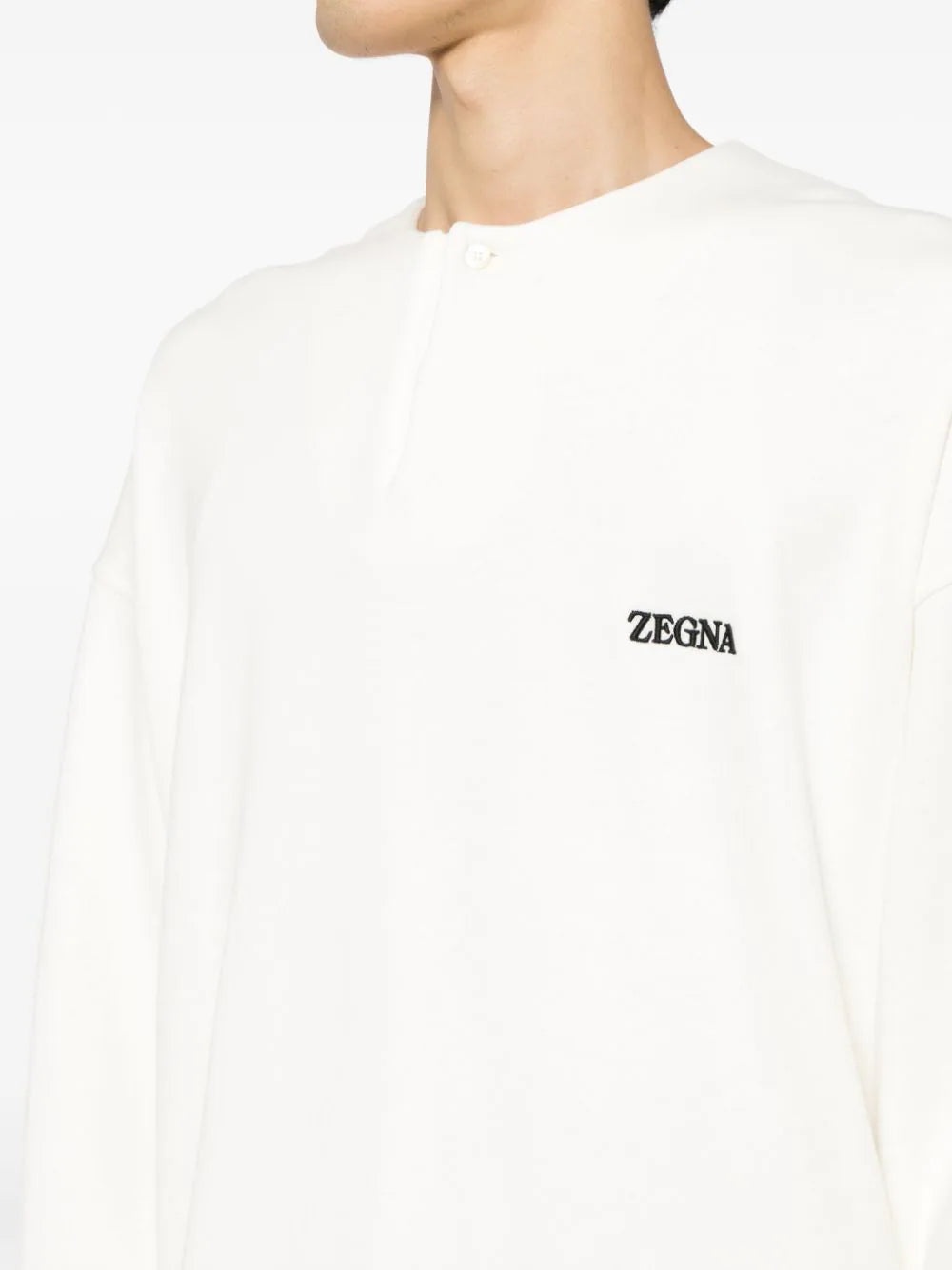 LOGO-EMBROIDERED COTTON-BLEND SWEATSHIRT - 4