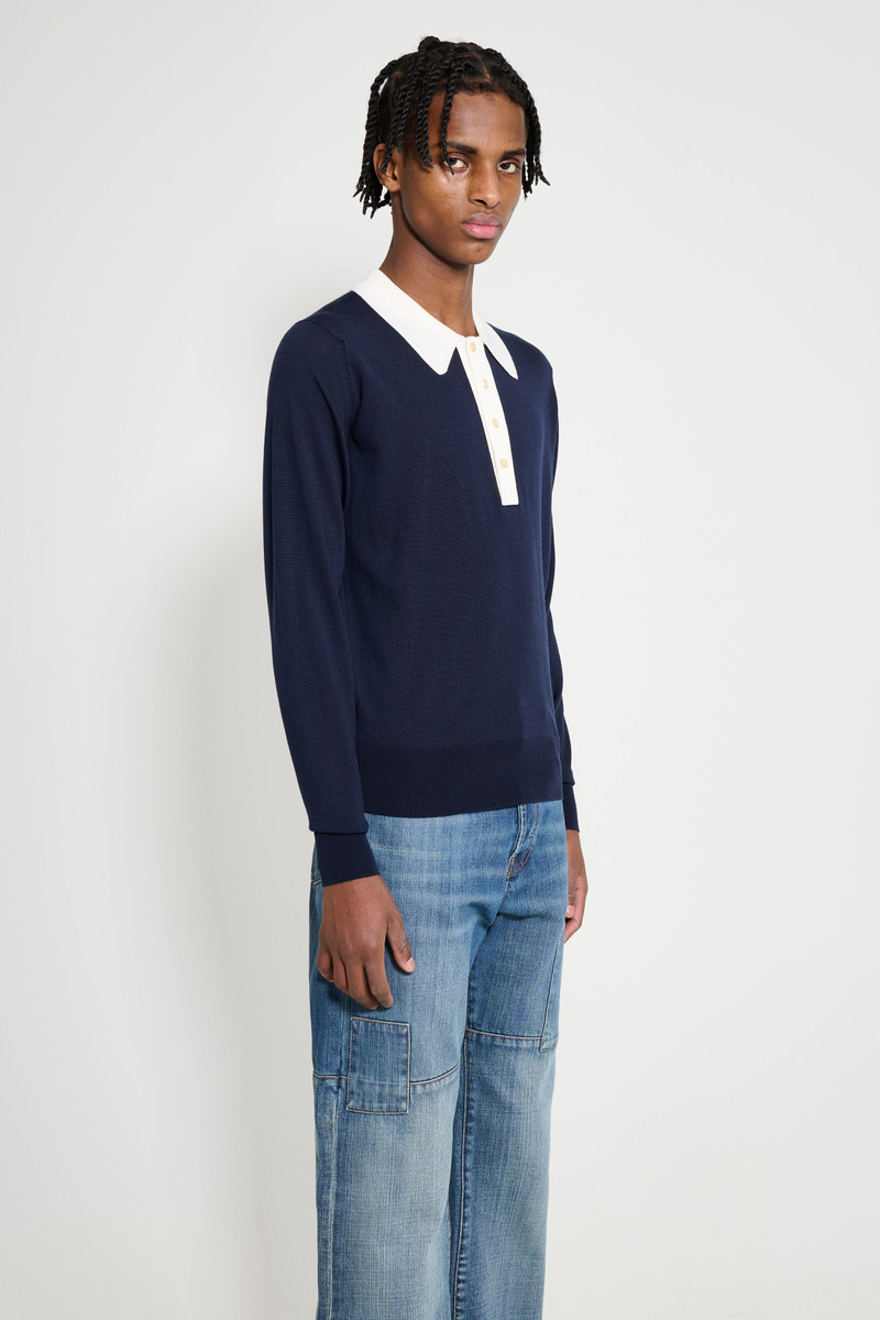WALES BONNER WALES BONNER HENRY POLO NAVY / IVORY outlook