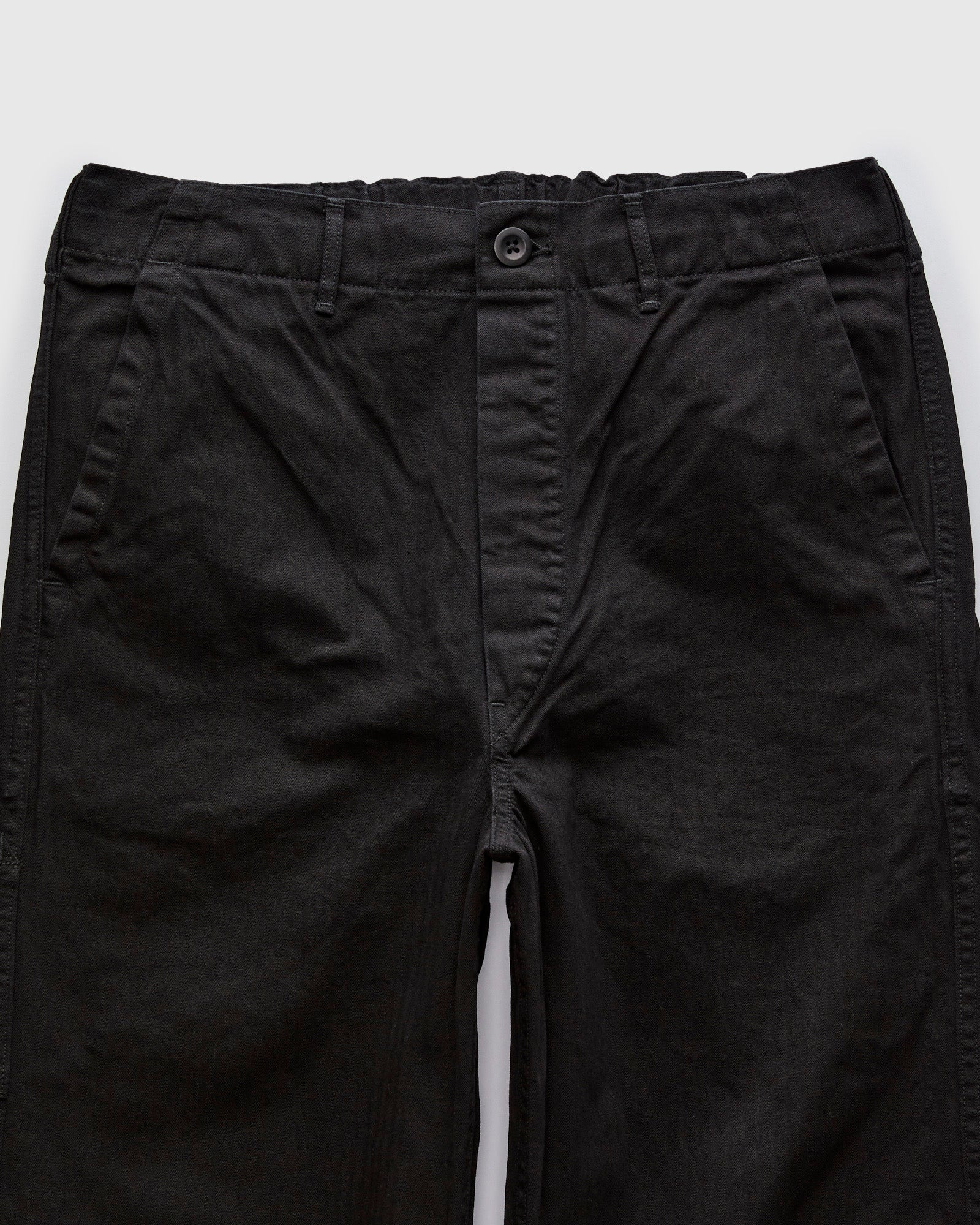Wide Fit French Work Pants in Black - 4