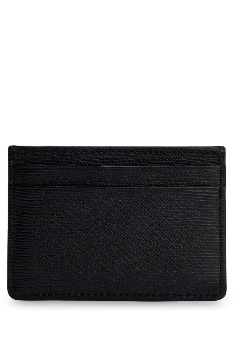 BOSS EMBOSSED-LEATHER CARD HOLDER WITH LOGO PLAQUE outlook