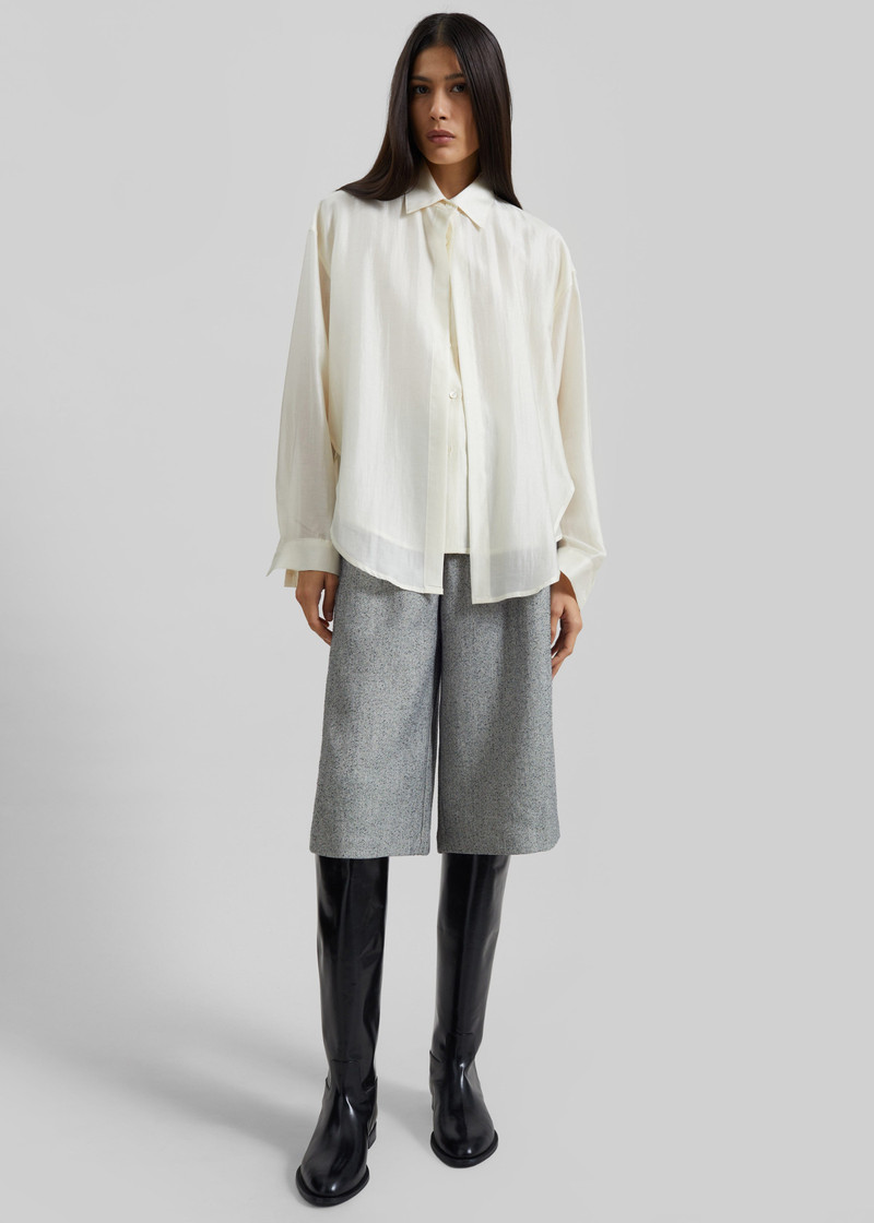 Roanne Fluid Double Shirt - Cream 5