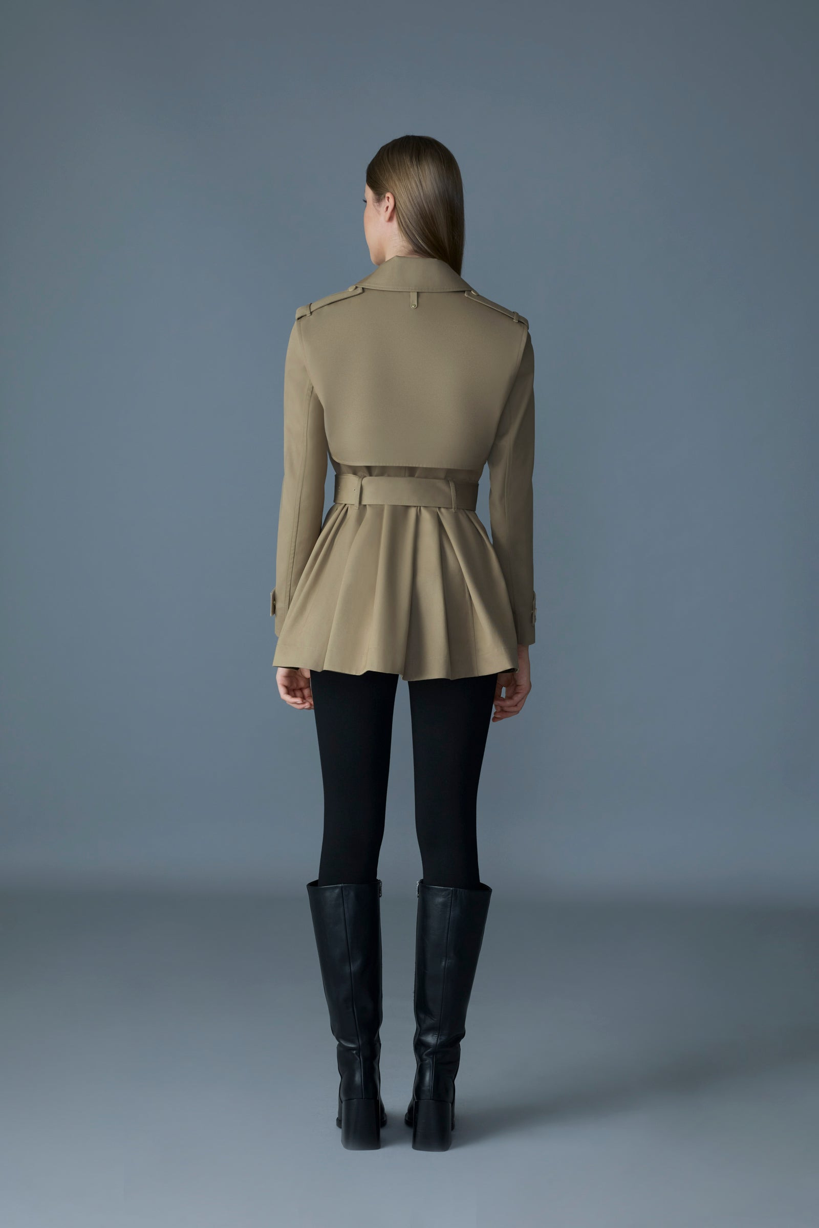 ADVA Mid-Length Buckled Belt Trench - 4