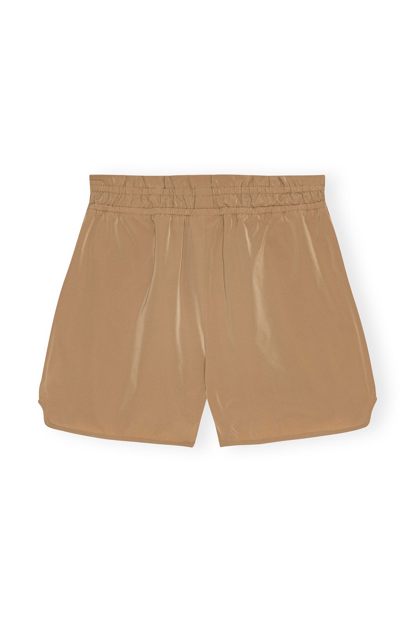 BROWN LIGHT TWILL SHORTS - 1