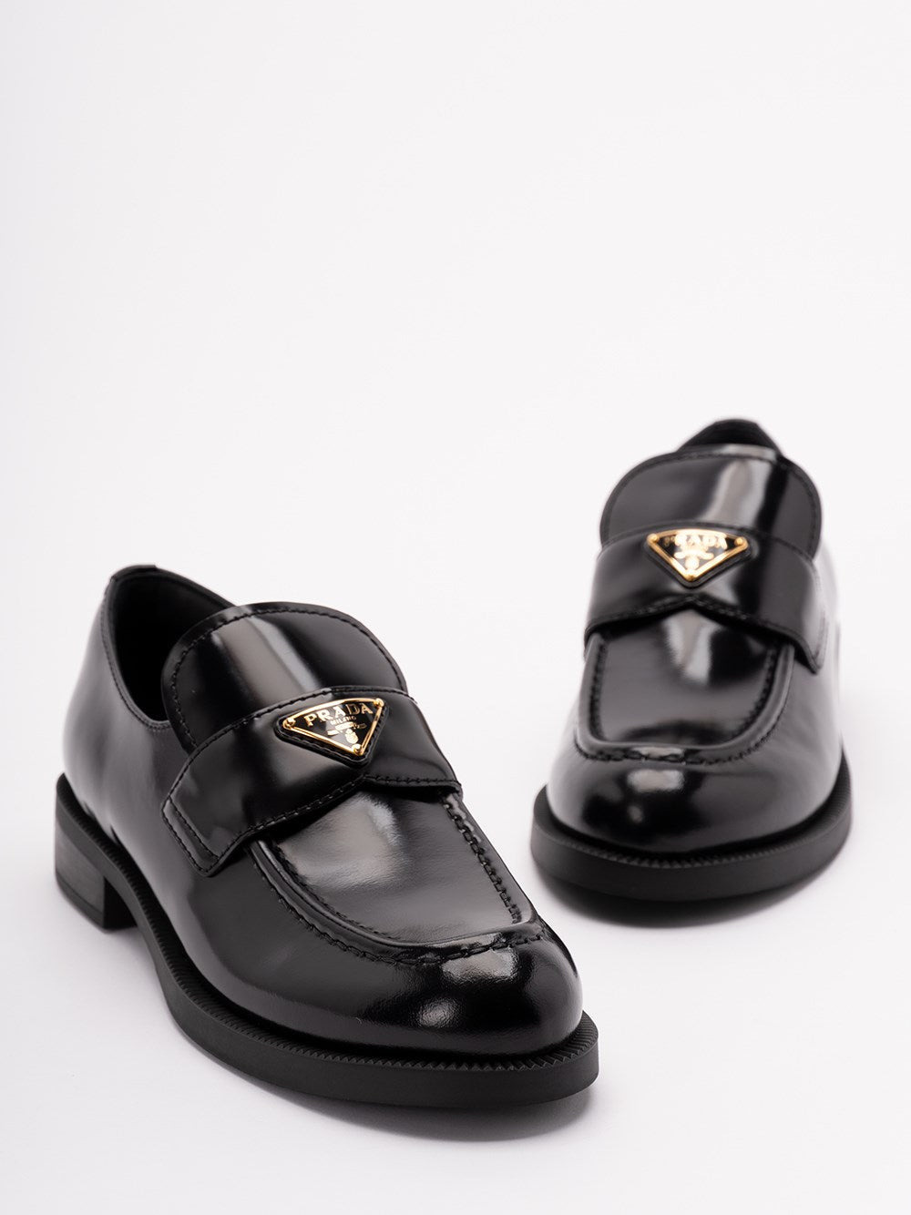 Prada Women Brushed Leather Loafers - 5