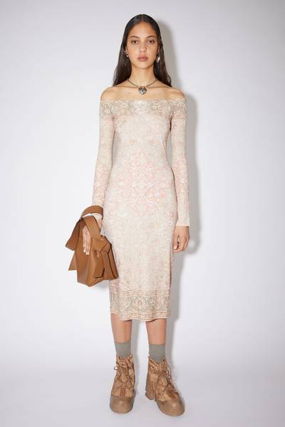 Acne Studios Printed dress - Peach orange outlook