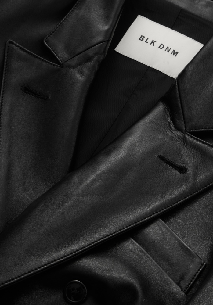 LEATHER BLAZER 88 BLACK - 5