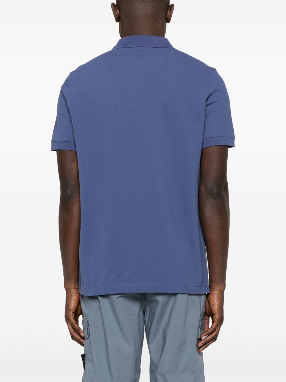 Stone Island Men Slim Fit Stretch Cotton Piqué Polo Shirt - 7