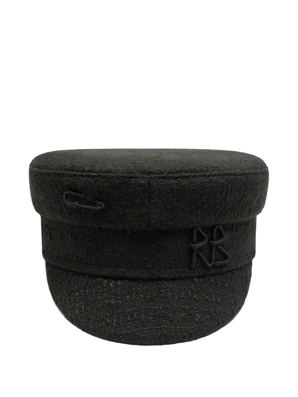 embroidered-logo baker boy hat - 2