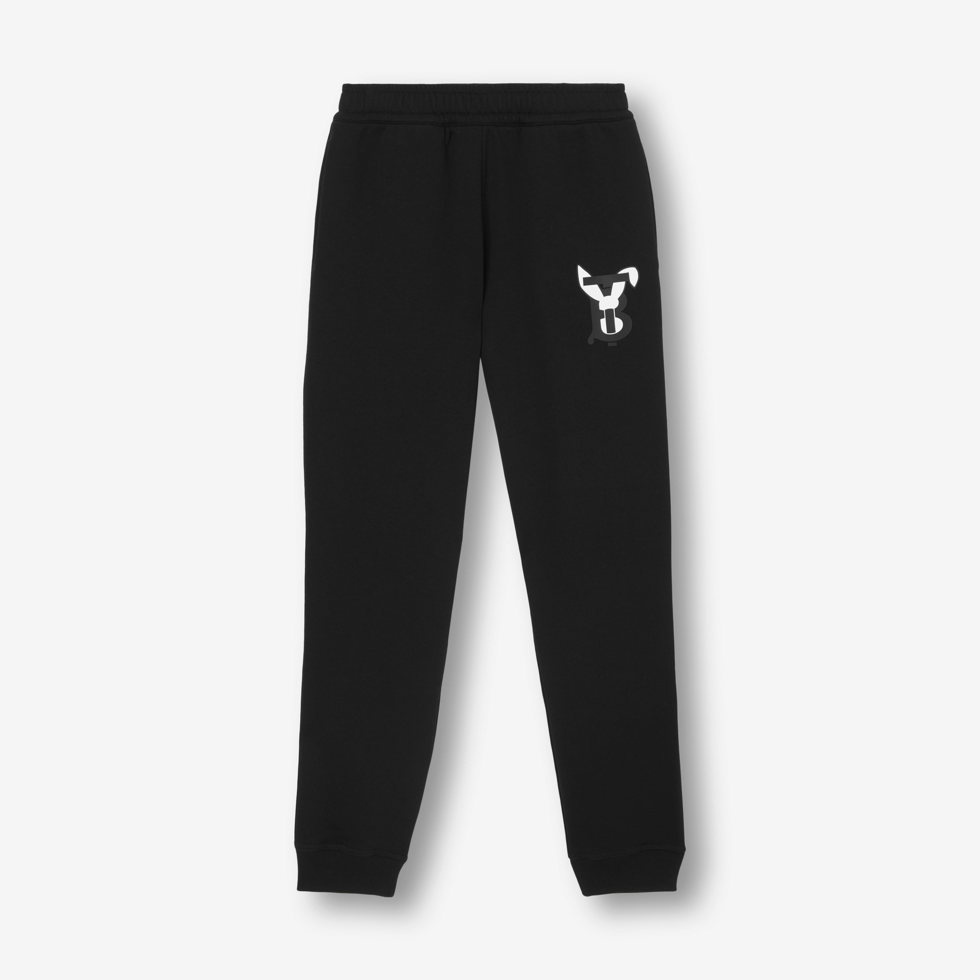 Rabbit Print Cotton Jogging Pants - 1