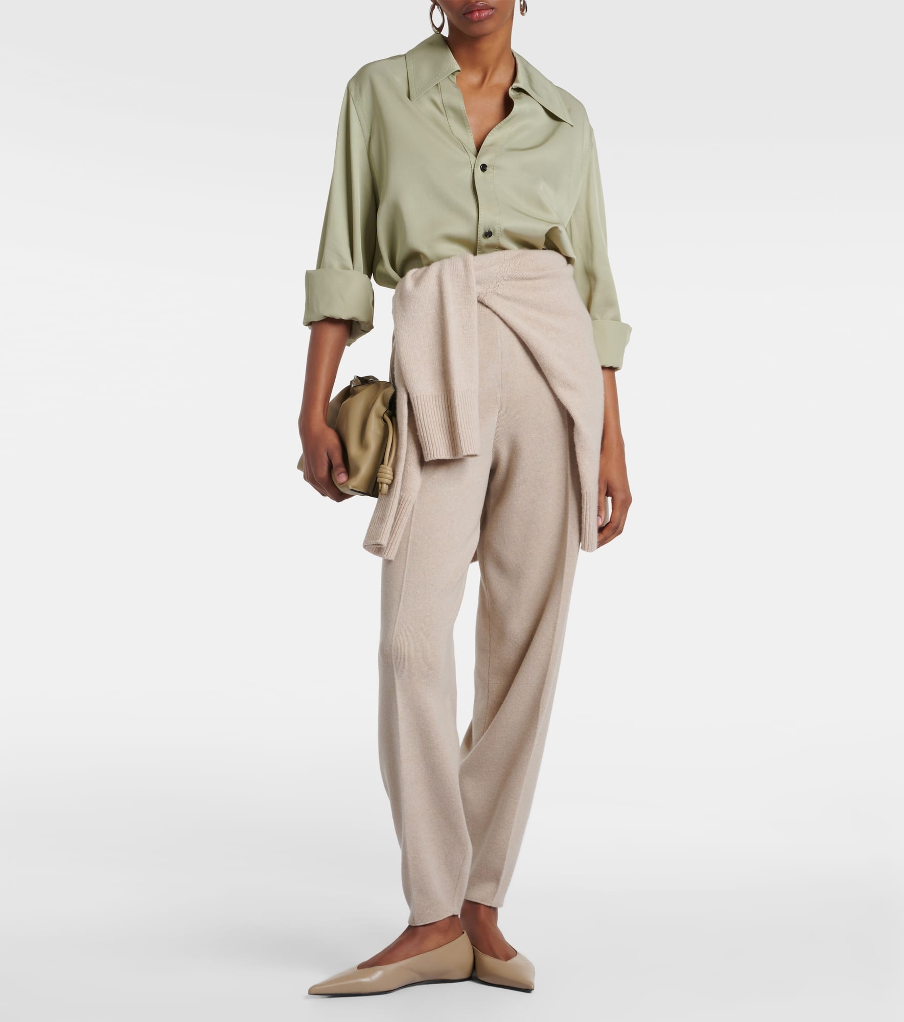 Ashi cashmere tapered pants - 2