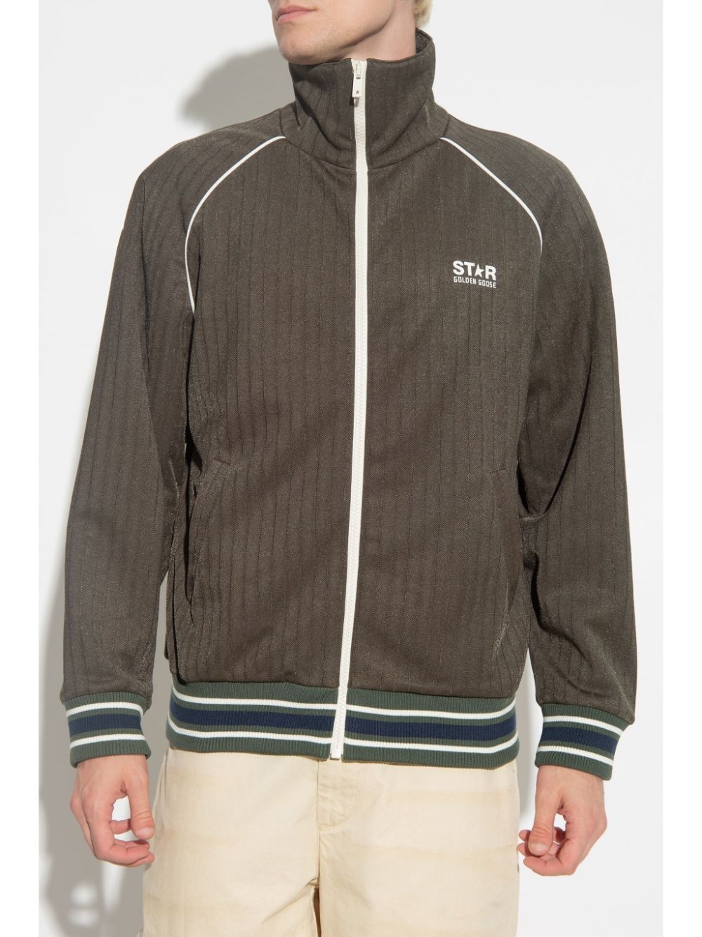 logo-appliqué track jacket - 3