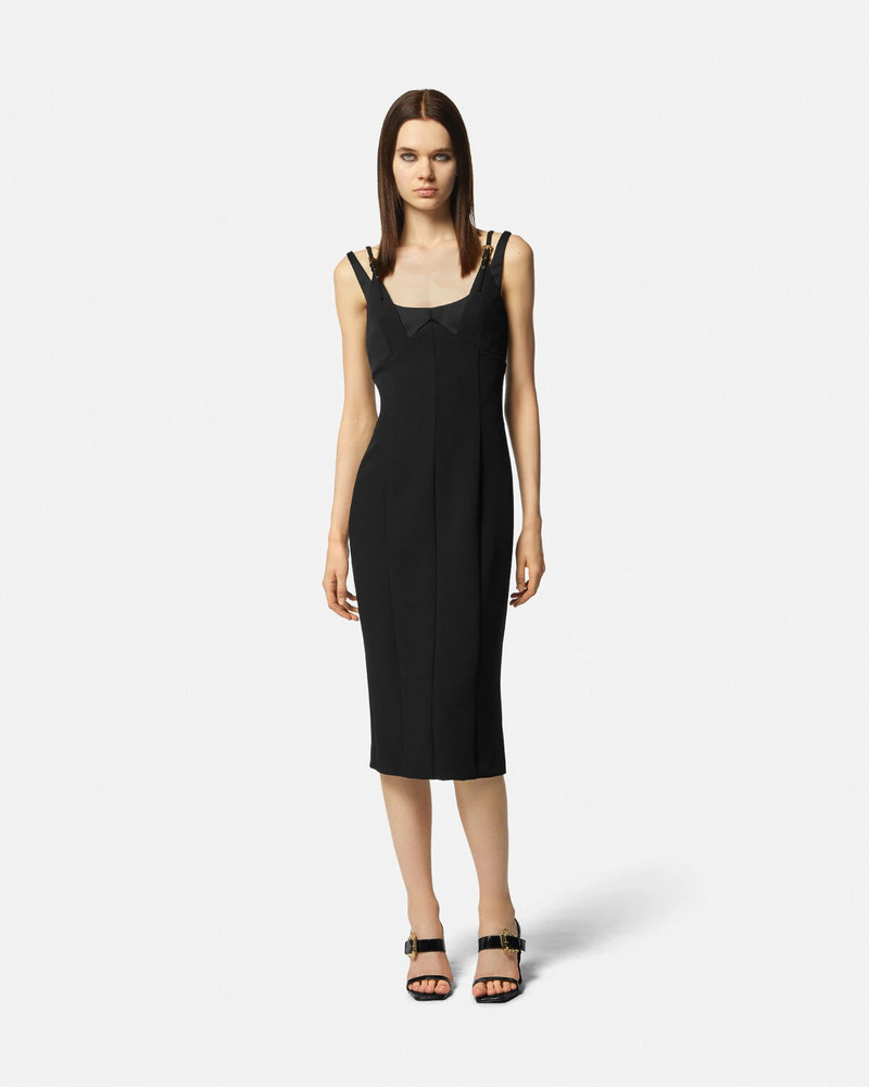 VERSACE JEANS COUTURE Baroque Buckle Midi Dress outlook