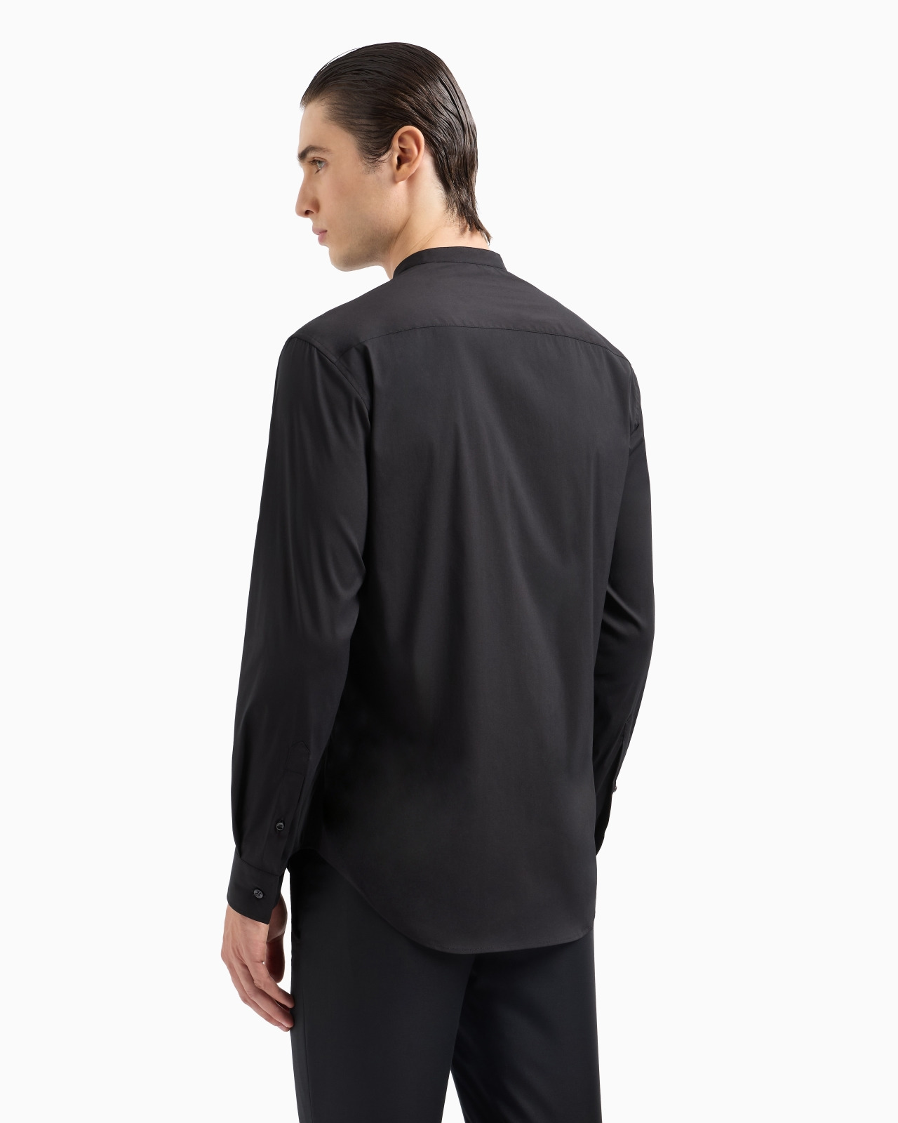 Plain-knit stretch cotton Icon shirt - 3