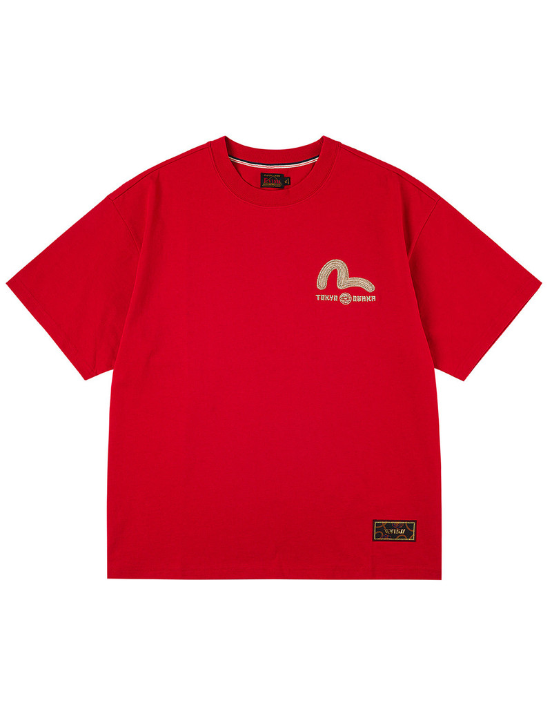 EVISU Year Of Horse Daicock Printed T-shirt - Red outlook