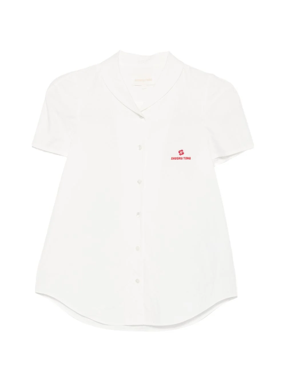 logo-embroidered short-sleeve shirt - 1