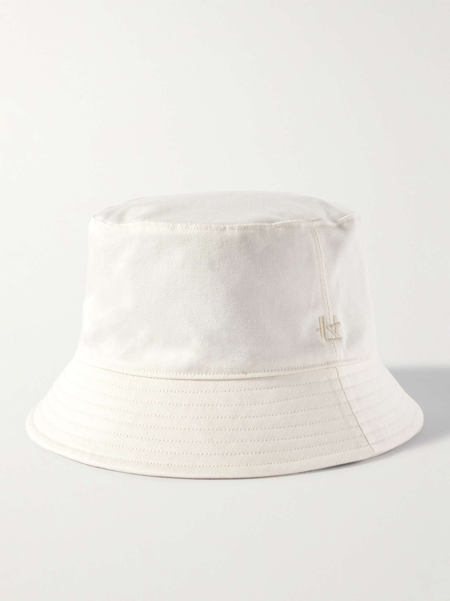 Logo-Emboidered Cotton-Blend Twill Bucket Hat - 1