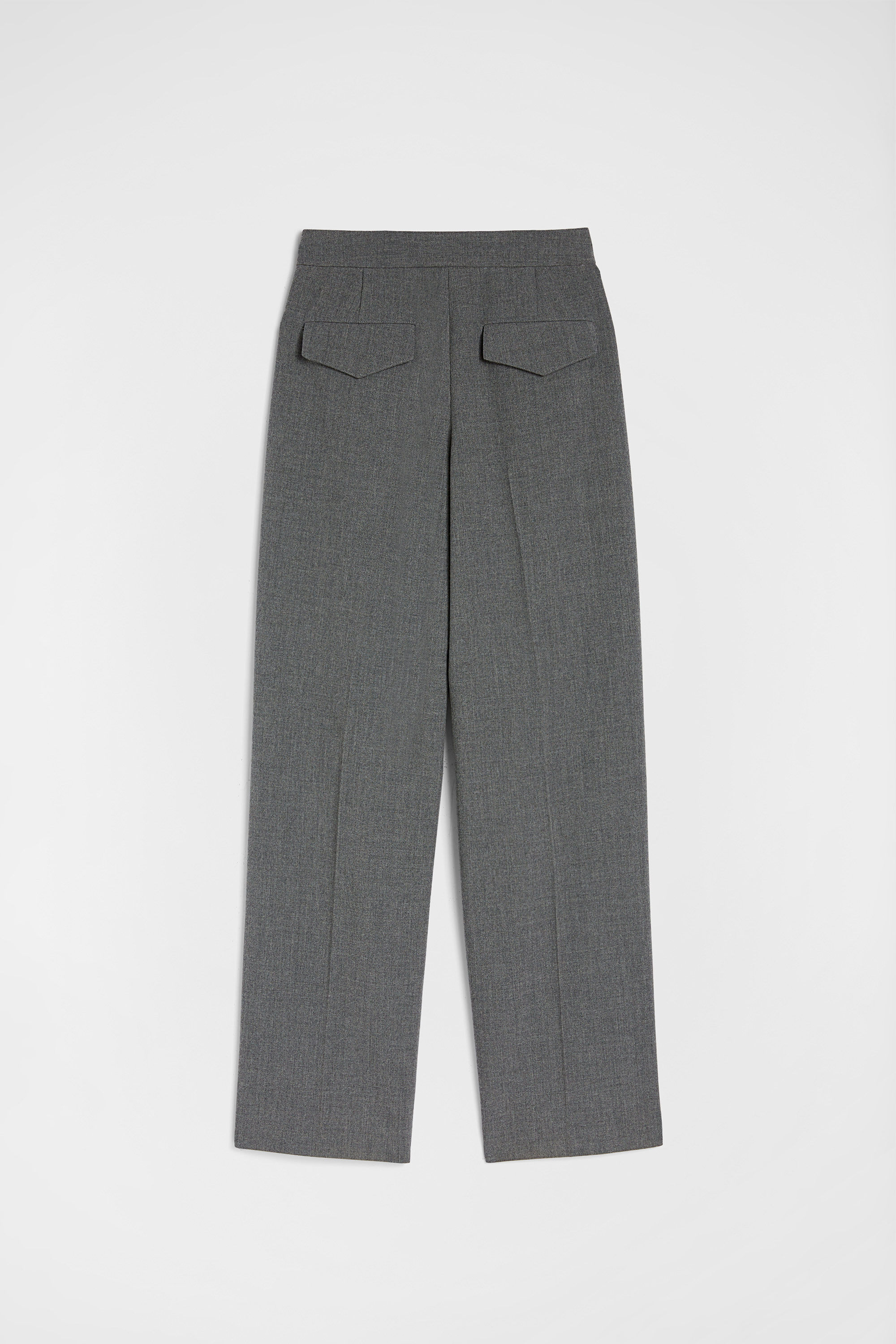 Wool Canvas Tailored Trousers - 2