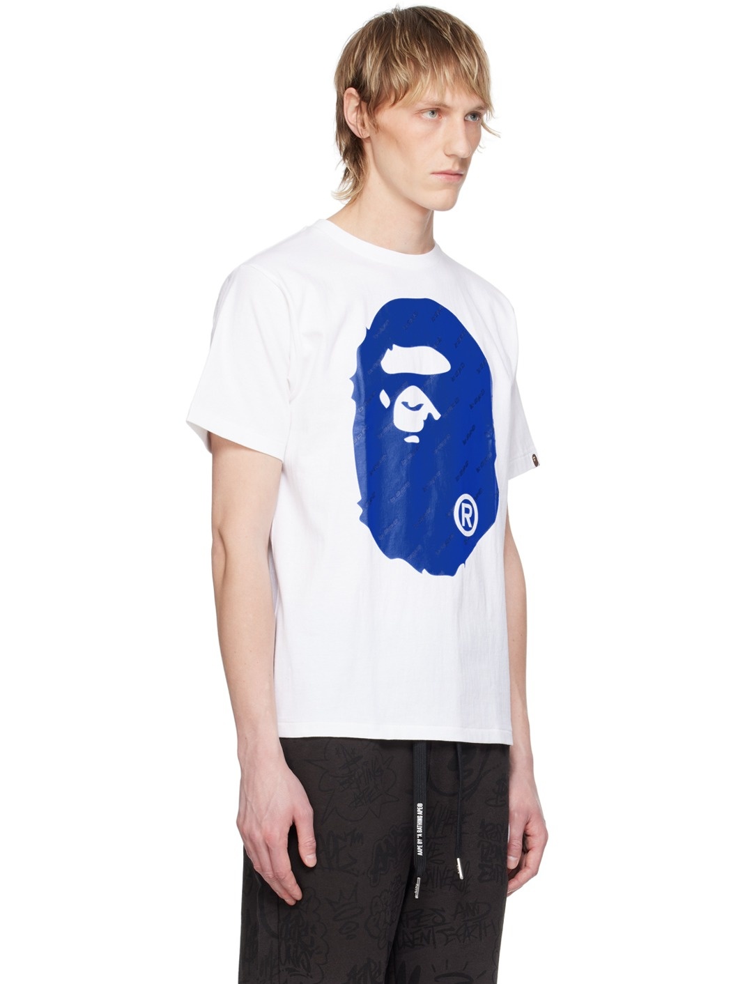 White Hexagram Big Ape Head T-Shirt - 2