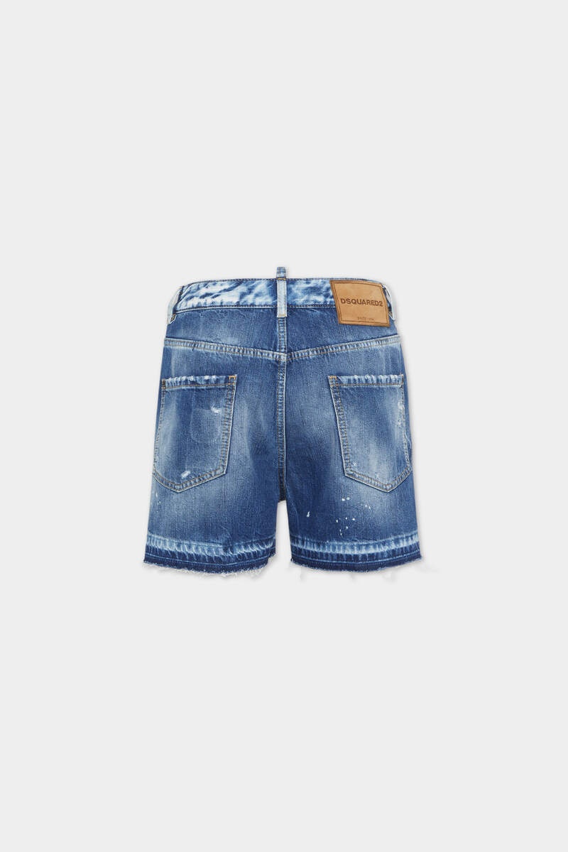 MEDIUM RIPPED WASH BAGGY SHORTS - 2