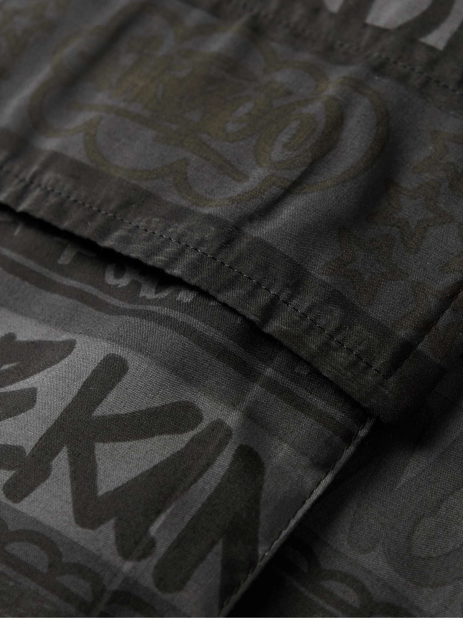 + Eric Haze Convertible-Collar Velvet-Trimmed Cotton-Voile Shirt - 5