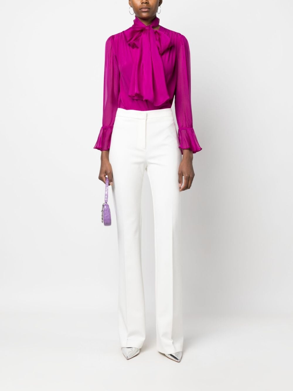 Hulka high-waist tailored-cut trousers - 2