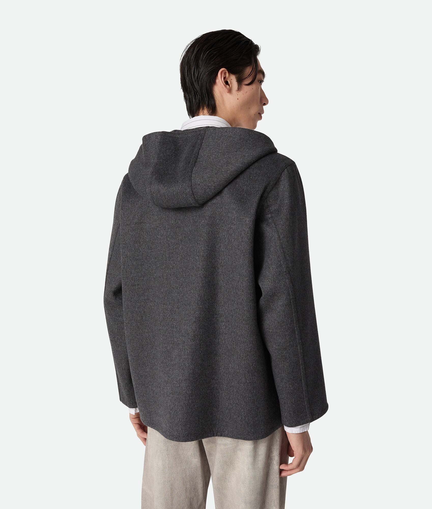 Double Face Wool Hoodie - 3