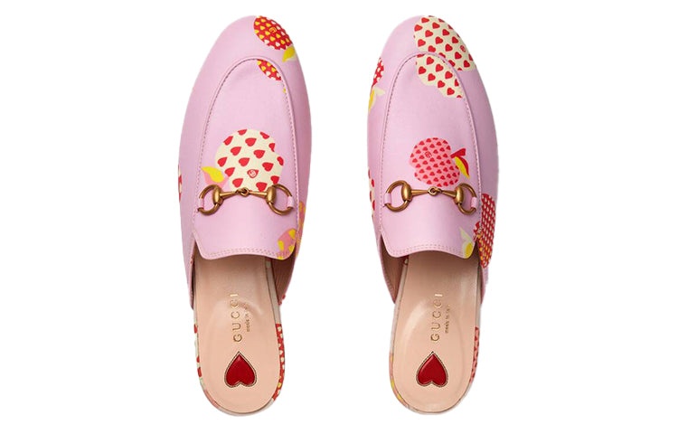 (WMNS) Gucci Princetown Slippers 'Pink Orange' 664201-22M10-5770 - 4