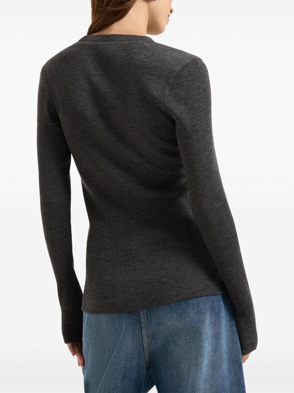 Brunello Cucinelli Women Wool V-Necked Sweater - 5