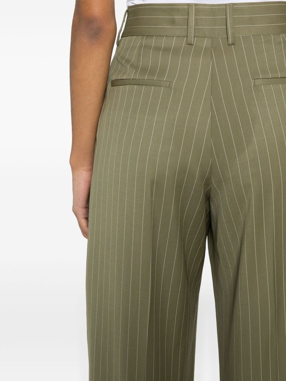 high-waist straight-leg trousers - 5