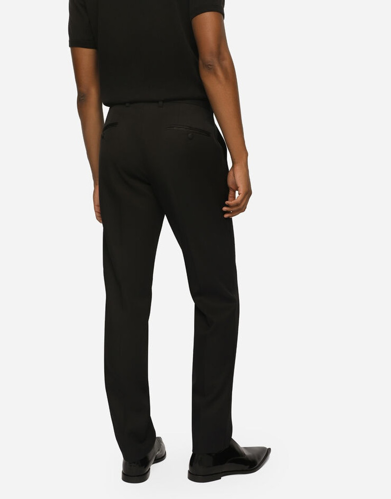 Stretch wool tuxedo pants 4