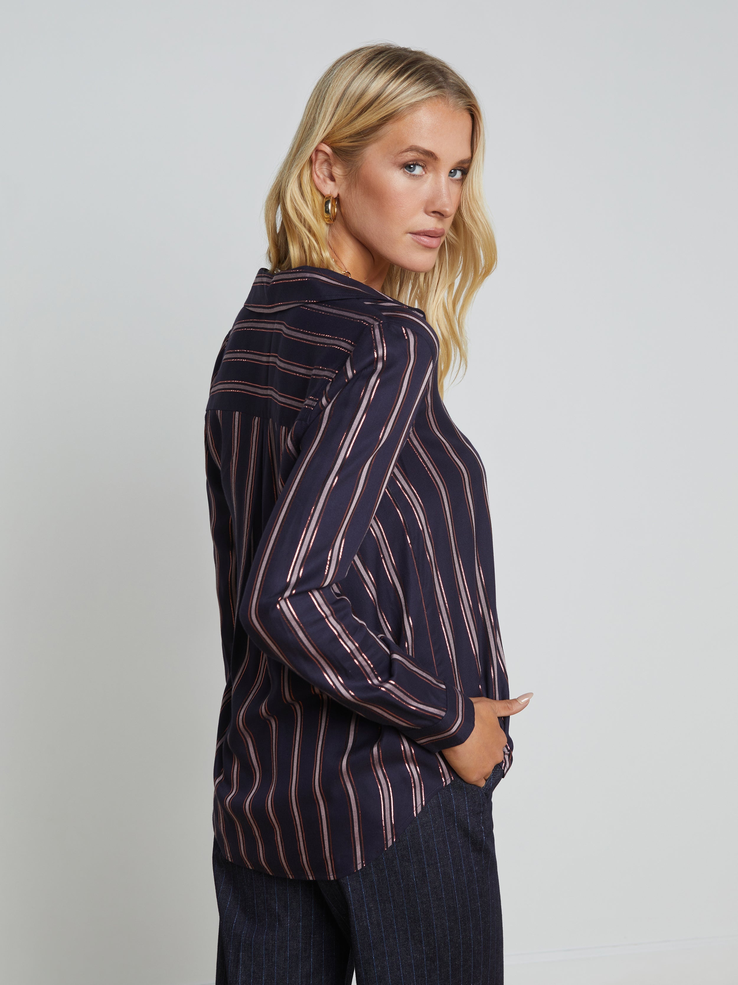 Holly Striped Blouse - 5