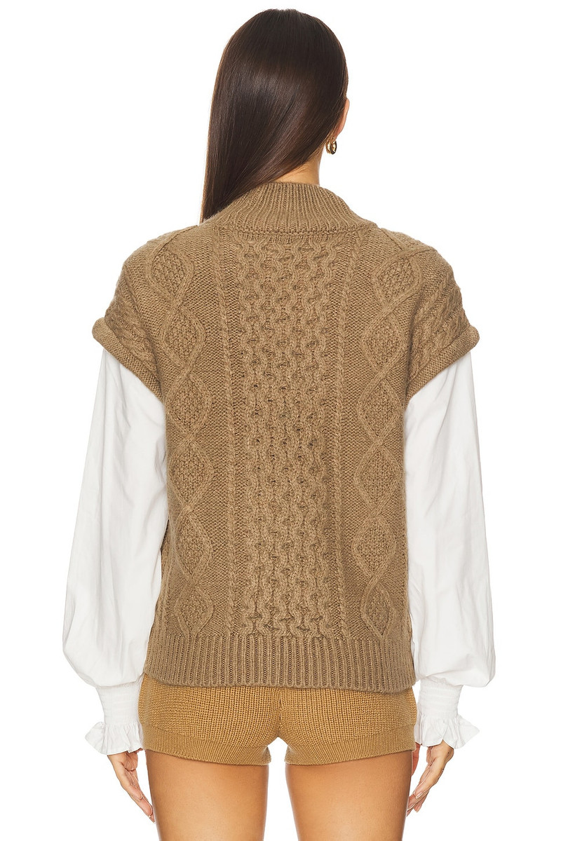 ASTR THE LABEL Angeline Mixed Media Sweater outlook